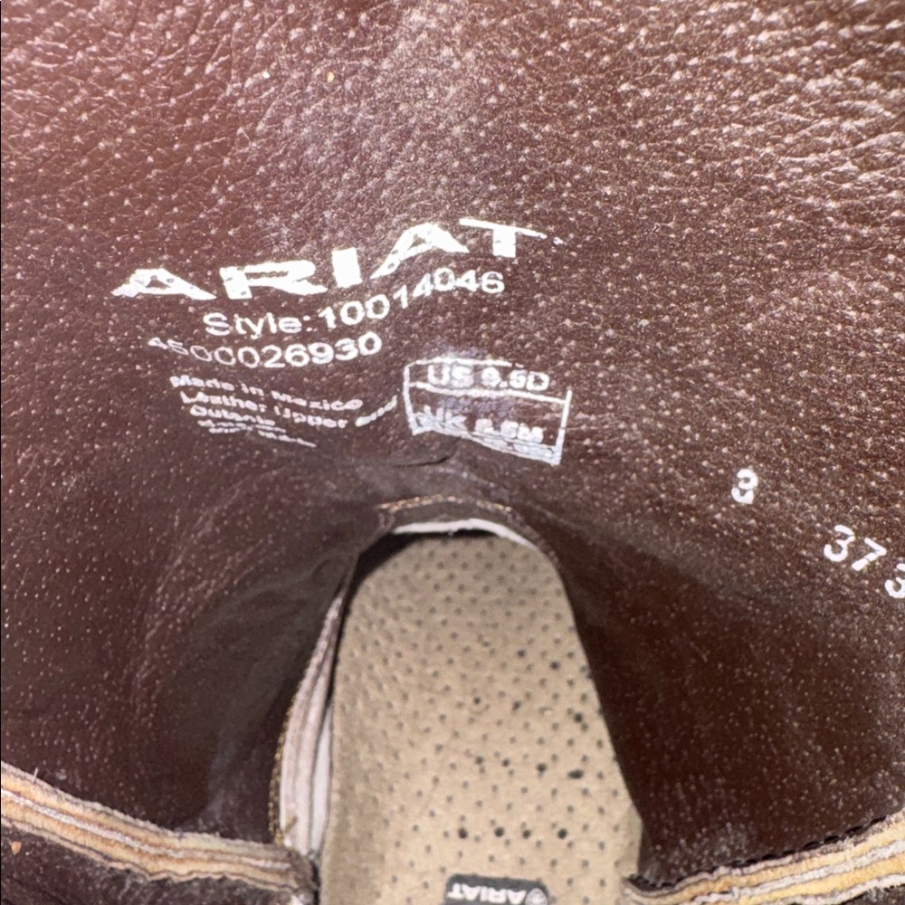 ARIAT - Mens size 8.5 exotic leather cowboy boot - Picture 2 of 4